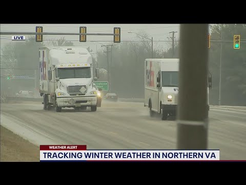 VIDEO: Messy wintry mix on the roads in Northern Virginia | FOX 5 DC