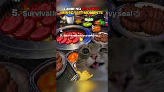 RANKING CRAZIEST MINECRAFT MOMENTS | #minecraft #memes #shorts