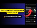 How To Enable Face ID For Regular Browsing In Safari IOS 17