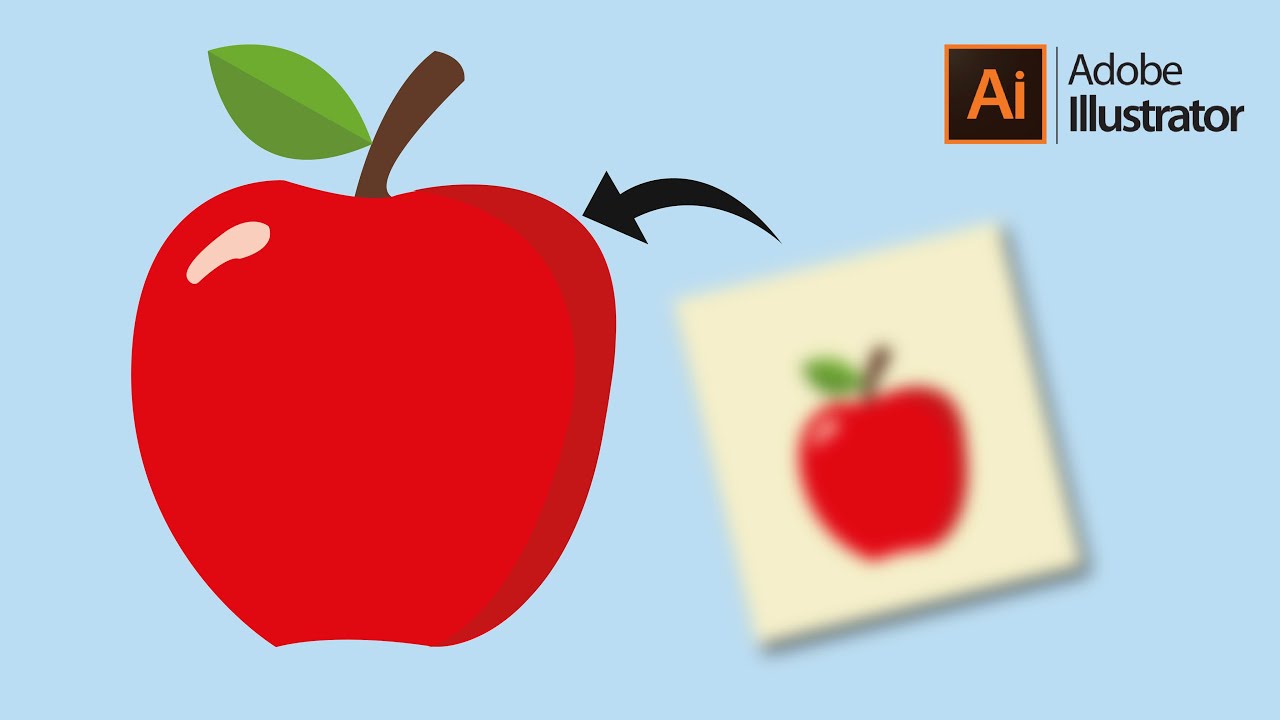 Apple Vector Art design in Adobe illustrator....