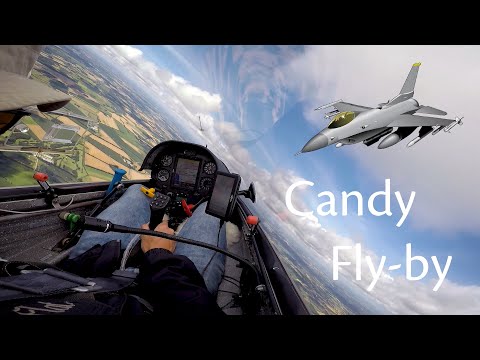Glider buzzed by F16's | Flying Simon