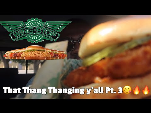 TRYING WING STOP BRAND NEW CHICKEN SANDWICH | HOT HONEY RUB REVIEW🔥🔥🔥🔥