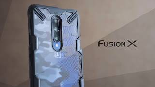 Ringke Fusion X OnePlus 7 Pro Hoesje Blauw Hoesjes