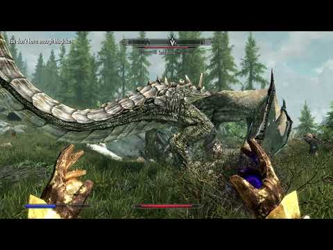 Skyrim Special Edition - A Blade In The Dark: Kill The Dragon Sahloknir at Burial Site Gameplay