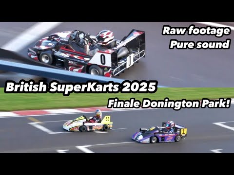 British Superkarts 2025 Donington Park Finale raw footage and pure sound!