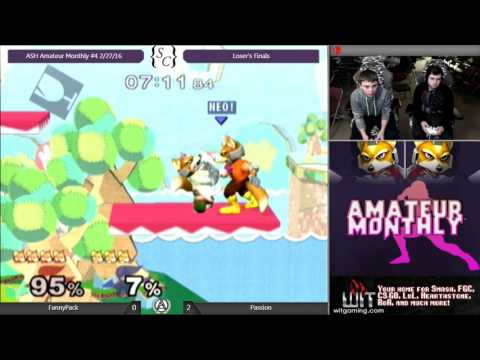 FannyPack (Fox) vs Passion (Neutral) - ASH Amateur Monthly #4 Melee Loser's Finals