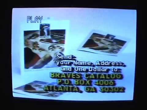 1991 06 WTBS SUPERSTATION ATLANTA BRAVES CATALOG COMMERCIAL