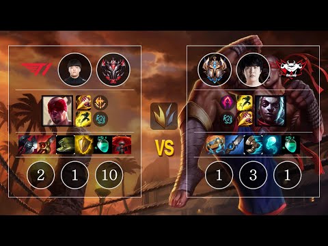 T1 Ellim Lee Sin vs JDG Kanavi Ekko Jungle - KR Patch 10.12