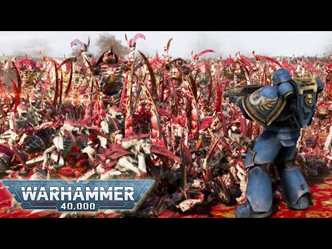 Can 500 Ultramarines DESTROY 1,000,000 Tyranids? - WARHAMMER 40K | Ultimate Epic Battle Simulator 2