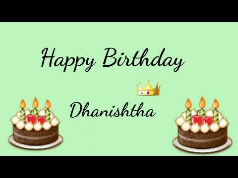 Happy Birthday Dhanishtha | Happy Birthday Wishes For D Alphabet Names