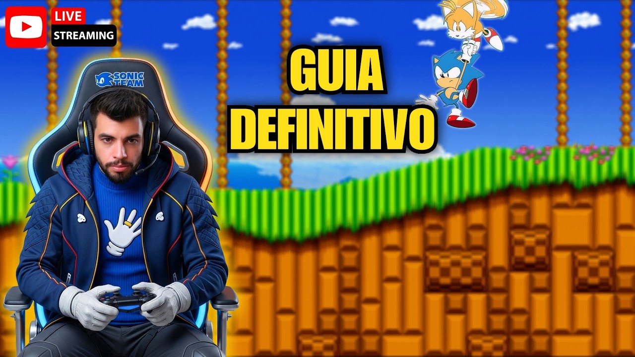 🔥 SONIC 2: ZERANDO SEM MISTÉRIO! (GUIA FACILITADO AO VIVO) 🦔💨