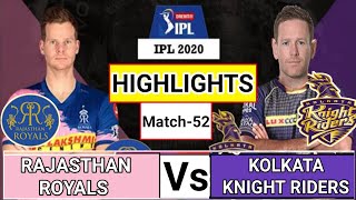 KKR vs RR IPL 2020 Match 54 Full Match Highlights | rr vs kkr highlights | ipl 2020 highlights