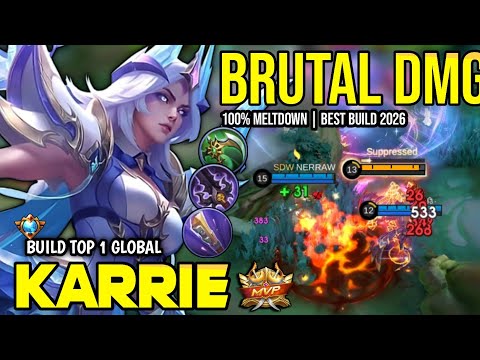 KARRIE BEST BUILD 2026 | BUILD TOP 1 GLOBAL KARRIE BEST BUILD 2026 | MOBILE LEGENDS✓