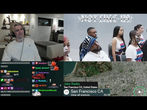 xQc Was Salty Hearing Kendrick Lamar's Not Like Us Song while Scrolling Worldwide Radios