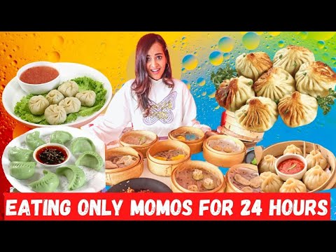 Eating only MOMOS for 24 HOURS Challenge 😢 (WILL NEVER EAT AGAIN) 1000 RS MOMO