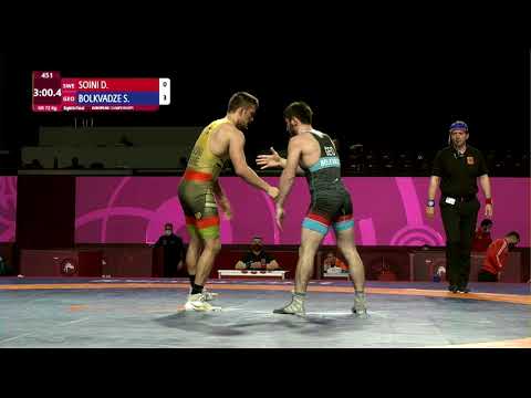 1/8 GR - 72 kg: D. SOINI (SWE) v. S. BOLKVADZE (GEO)