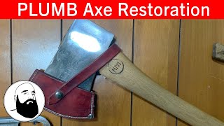 FULLY RESTORING an old rusty American Plumb Axe - How To