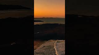 Sunset Over Arrawarra Headland #beach #sunset #ocean #drone #4k #beautiful