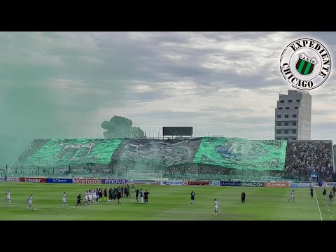 "Recibimiento a Nueva Chicago contra San Martín (San Juan) en Mataderos 2024" Barra: Los Pibes de Chicago &bull; Club: Nueva Chicago