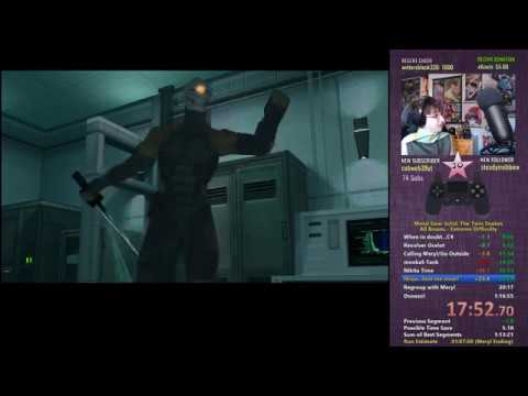 [AGDQ 2020 Submission] MGS1 TTS Extreme All Bosses Speedrun 1:09:13 (8-24-2019)