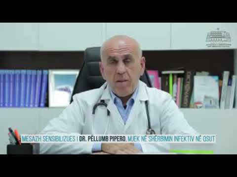 Mjeku Pëllumb Pipero mesazh qytetarëve:Paniku, aleati më i mirë i virusit.Mbroni veten edhe doktorët