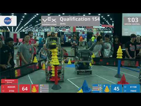 2018 VRC Arts Q154 - 86868R 315G vs 8110B 7884E - 145 to 76