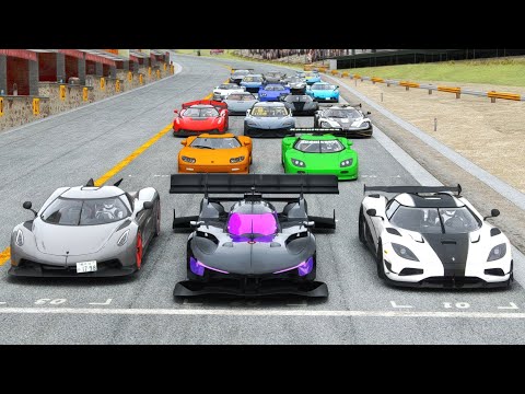 Ferrari 499P GTR vs Koenigsegg Hypercars at Highlands