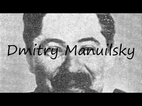 How to pronounce Dmitry Manuilsky in Russian?