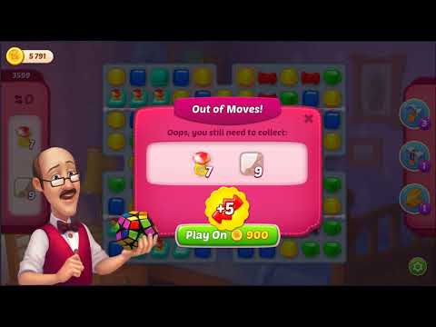 HOMESCAPES LEVEL 3599 GAMEPLAY #Playrix