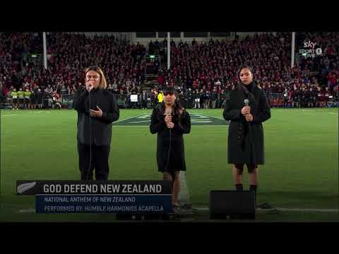 New Zealand National Anthem - Evile Laloata & Humble Harmonies (Crusaders vs Chiefs Final 2021)