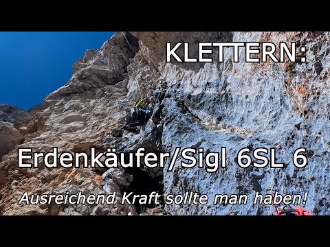 Climbing: Erdenkäufer/Sigl 6 pitch - 6; you should have sufficient strength! Schüsselkarspitze South