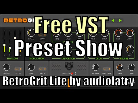 【🔥New Free VST Alert!🔥】new retro and Lo-Fi vst synth for free?😲RetroGrit Lite by audiolatry