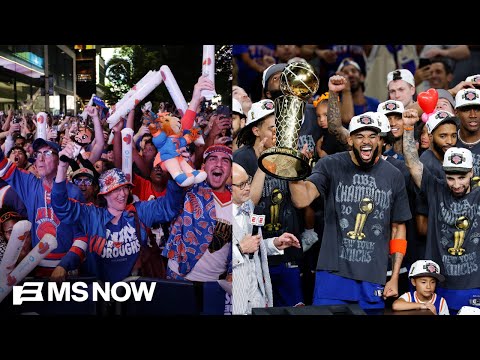 ‘Unity, joy, togetherness’: Knicks fans celebrate in droves after winning first NBA title in 53 yrs