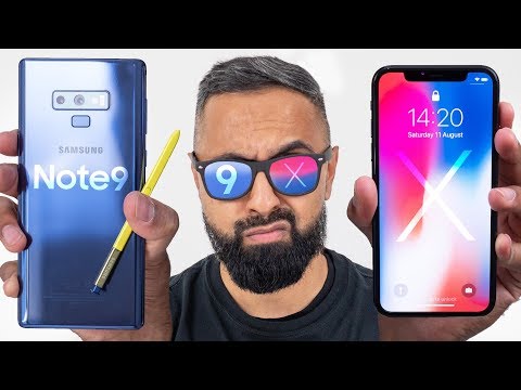 Samsung Galaxy Note 9 vs iPhone X