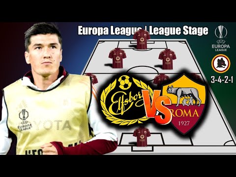 ELFSBORG VS AS ROMA | AS ROMA POTENTIAL STARTING LINEUP EUROPA LEAGUE | LEAGUE STAGE
