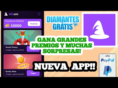 NUEVA APP!! 😱 [Wizem] Aplicación Para GANAR DINERO a PAYPAL y Diamantes a Free Fire 🌟
