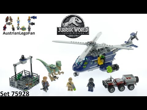 Vidéo LEGO Jurassic World 75928 : La poursuite en hélicoptère de Blue