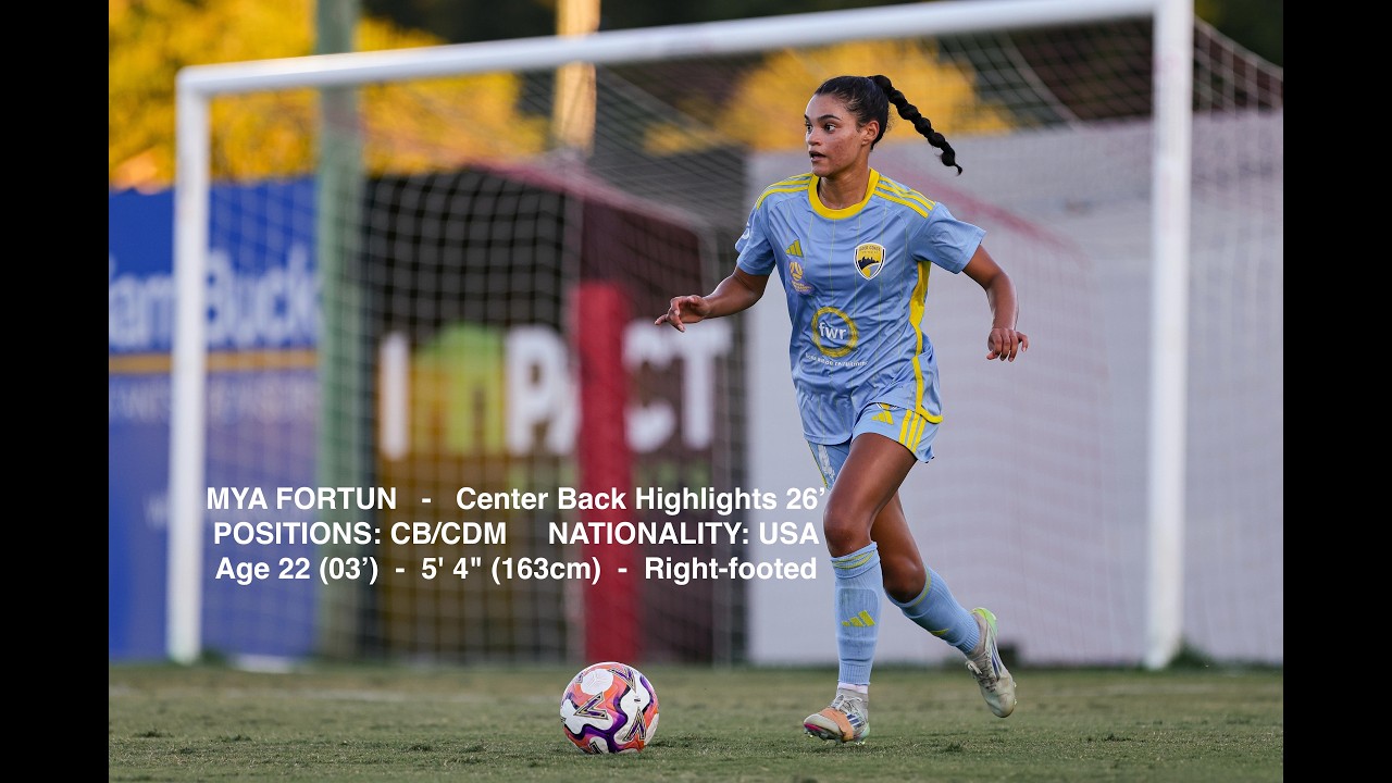 UPDATED- Mya Fortun Center Back Highlights Mid-Season 26'- NPL QLD, AU🇦🇺