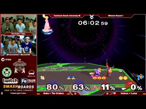 TSU6 - Soka + The Kraken Vs. Usleon + Luma - Winners Round 1 - Melee Doubles