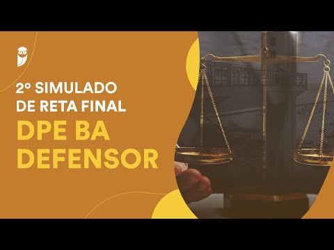 2º Simulado de Reta Final DPE BA - Defensor: Correção