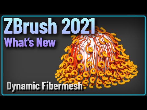 023 ZBrush 2021 Fibermesh Dynamic Simulation