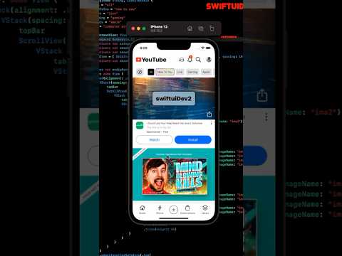 I created the YouTube App In SwiftUi #ai #apple #ios #swiftui2 #swiftui #iphone #automobile
