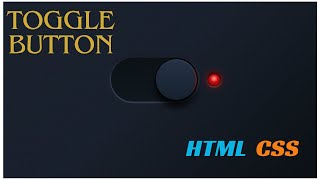 How to make Toggle Button in HTML & CSS  #html  #css #toggleswitch #coding  #java