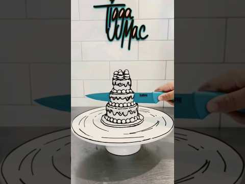 3 tier tiny cute cake #cake #aesthetic #attitude