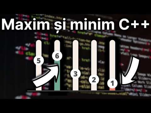 Video: Maximul și minimul a n valori în C++