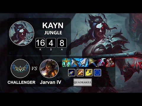 Jungle Kayn vs Jarvan IV - LOL EUW Challenger Season 12 Patch 12.4