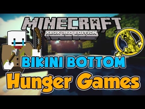 Minecraft (Xbox 360) Bikini Bottom Hunger Games! w/ Chris & friends