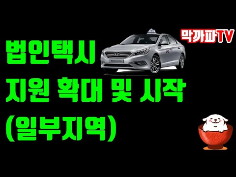 법인택시 지원 -막까파TV-