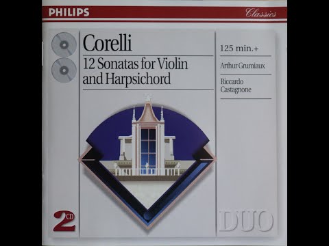 Arcangelo Corelli - 12 Sonatas For Violin & Harpsichord - Arthur Grumiaux (1975)[Complete 2 CD Set]