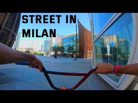 POV street BMX with goofy noises in MILAN